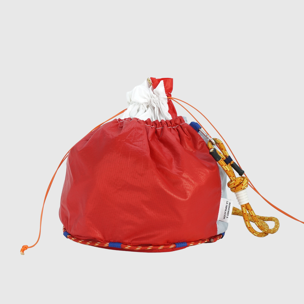 BOLSA GLOBO ROJO/BLANCO